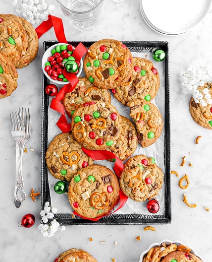 Loaded Christmas Monster Cookies