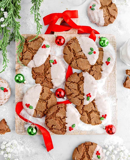 Christmas Gingerbread Molasses Cookies
