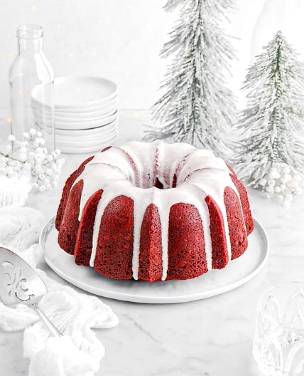 Red Velvet Bundt Cake with Cream Cheese Icing