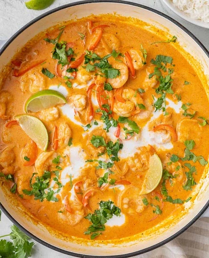 Red Shrimp Coconut Curry