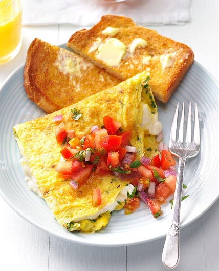 Cream Cheese & Chive Omelet