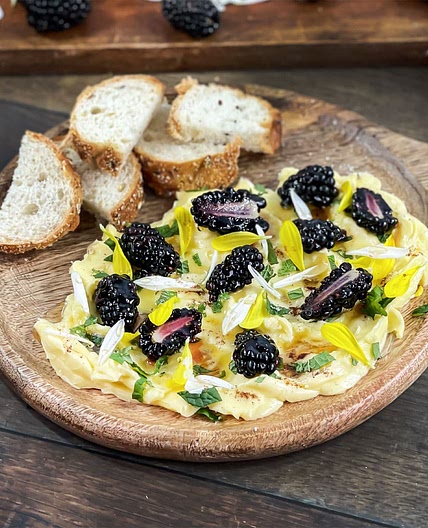 Blackberry Mint Butter Board Recipe