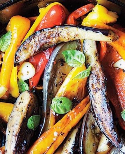 Spiced Peppers and Eggplant
