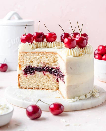 White Forest Cake