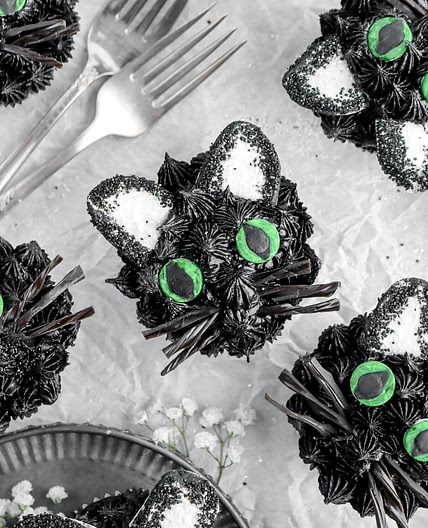 Black Cat Chocolate Espresso Cupcakes