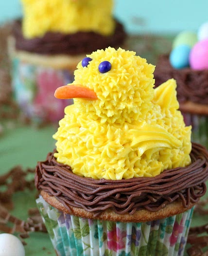 Spring Chick Cupcakes
