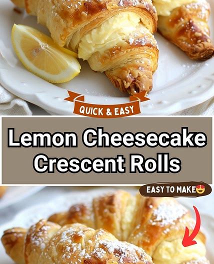 Lemon Cheesecake Crescent Rolls