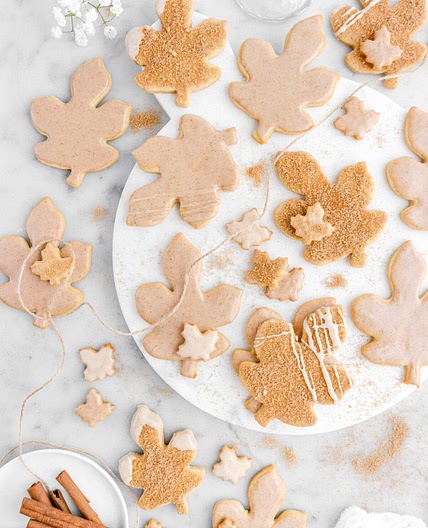 Iced Maple Cutout Sugar Cookies