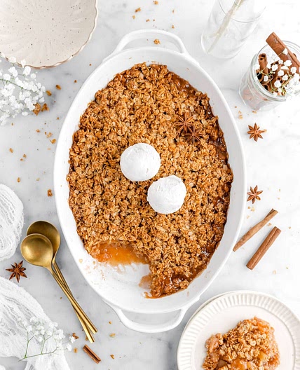 Easy Old Fashioned Spiced Apple Crisp