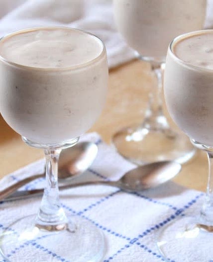 Mousse di banana e yogurt