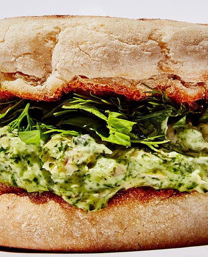 Green Goddess Tuna Salad Sandwich