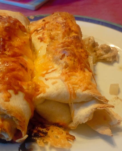Chicken Enchiladas con Salsa Verde (verde