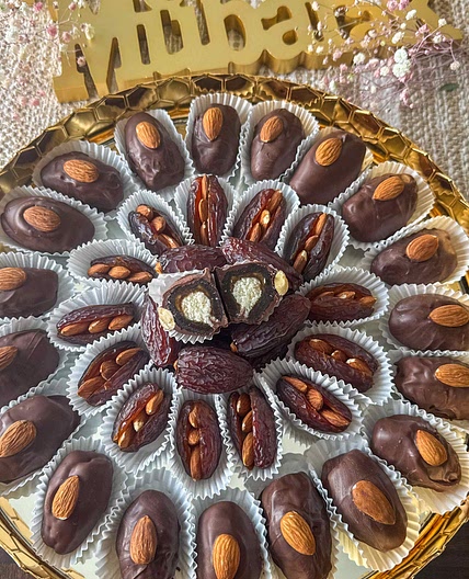 Almond Joy Chocolate Covered Dates  