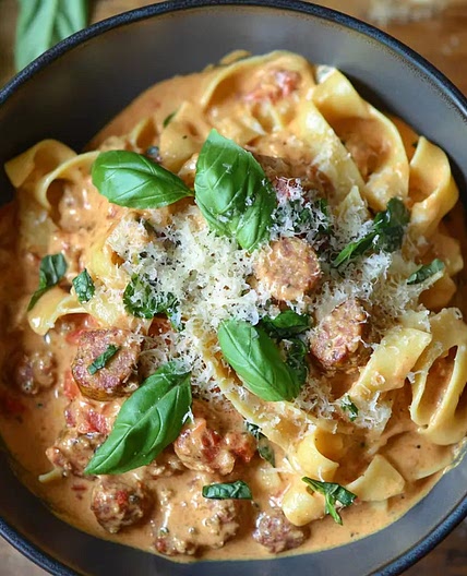 Creamy Sausage and Tomato Pasta – A Comforting Italian Classic