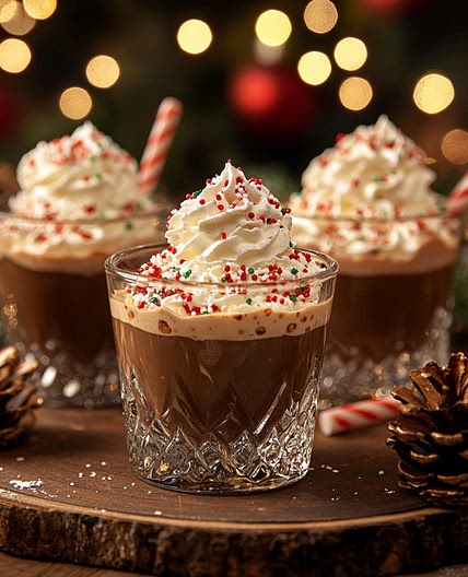 Delicious Christmas Chocolate Kahlua and Baileys Pudding Shots Recipe 🎄🍫