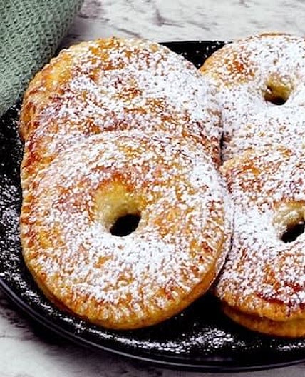 Puff Pastry Apple Doughnuts