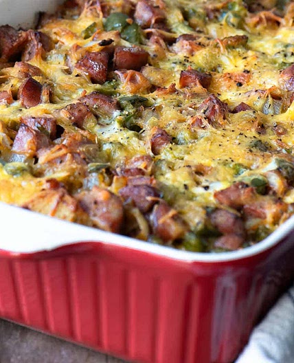 Smoked Sausage Strata