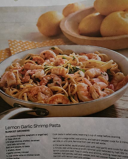 Lemon Garlic Shrimp Pasta