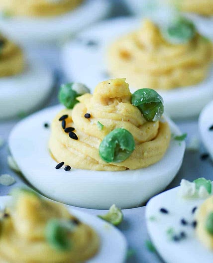 Miso Deviled Eggs