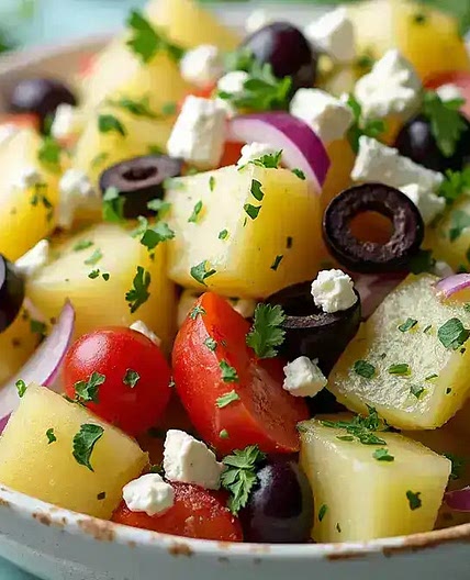 Mediterranean Greek Potato Salad You’ll Love