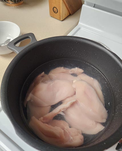 Boiled chicken