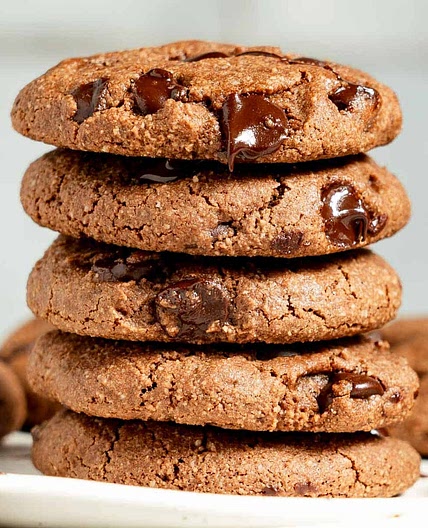 Chewy Almond Flour Chocolate Cookies