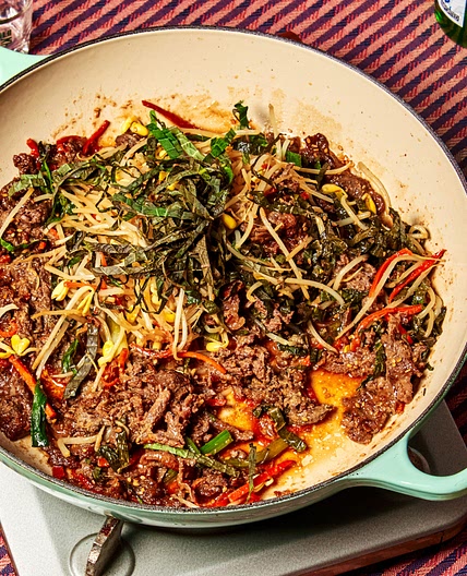 Kong-Bul (Soybean Sprouts and Bulgogi)