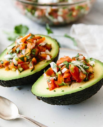 Pico De Gallo Stuffed Avocados