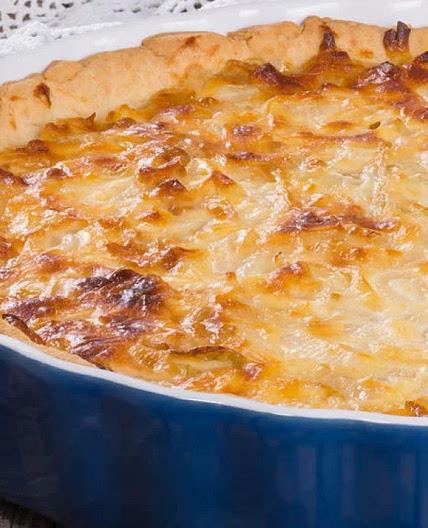Tarte au jambon et 3 fromages