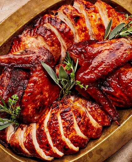 Maple-Butter-Glazed Turkey