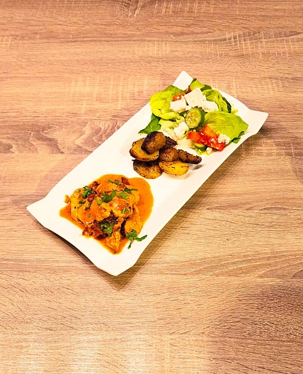 Aiguillettes de Poulet Sauce Crémeuse au Chorizo