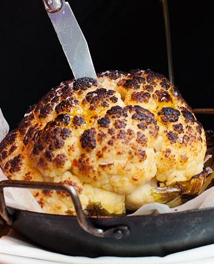 Whole Roasted Cauliflower With Whipped Goat Cheese