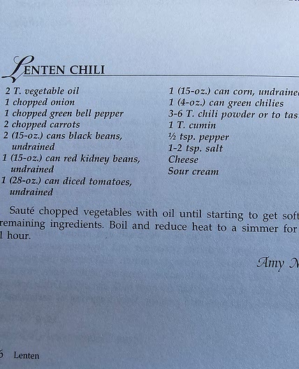 Lenten Chili