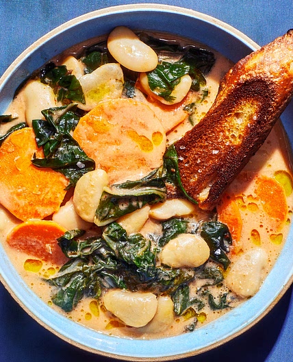 Coconutty Beans and Greens Stew