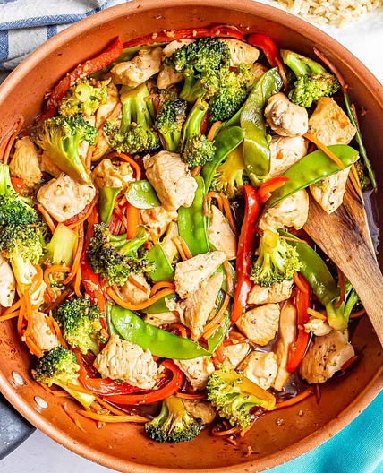 Honey Garlic Chicken Stir Fry