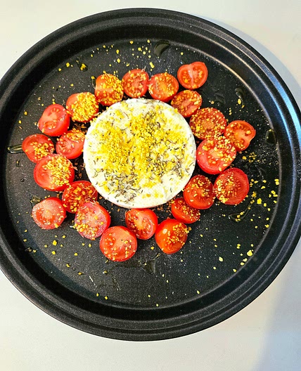 Primosale gratinato al Microonde con Pomodorini e Timo #Microonde #Microwave