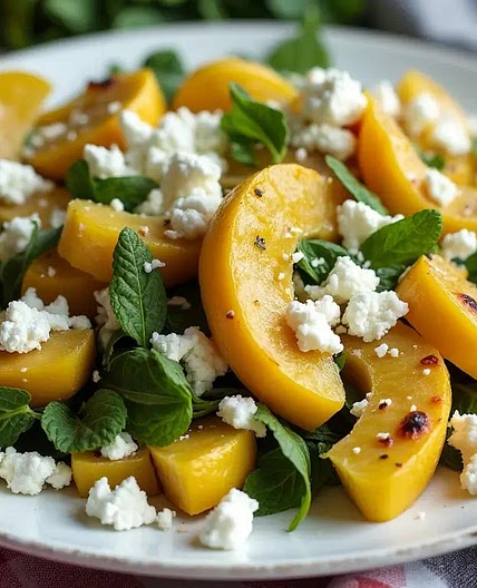 Summer Squash and Corn Salad with Feta Cheese