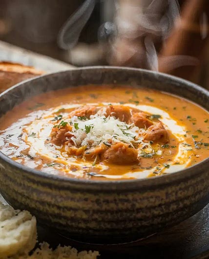 Creamy Parmesan Italian Sausage Soup