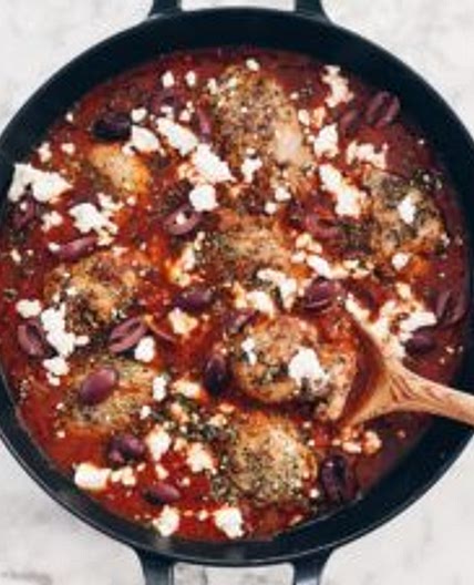 Greek Oregano Braised Chicken Dinner