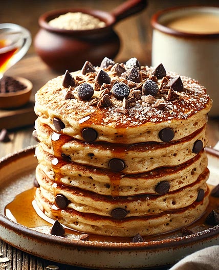 Pancakes aux pépites de chocolat