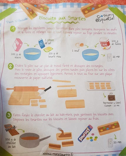 Biscuit aux smarties