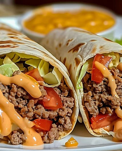 Nacho Cheese Beef Wrap