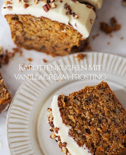 Karottenkuchen mit Vanillacream-Frosting🥕🥧✨