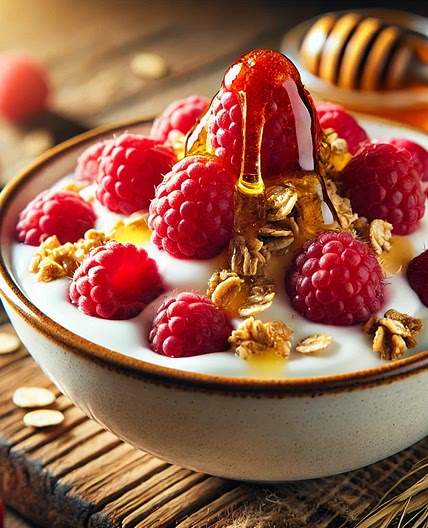 Raspberry Granola Yogurt