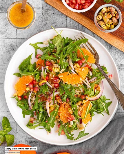 Zesty Clementine Rice Salad
