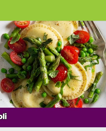 ravioli spring salad