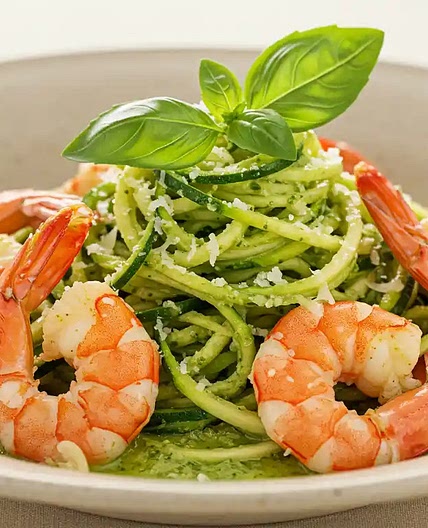Pesto Langostino Zucchini Recipe