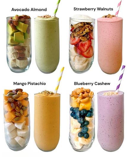 4 smoothies