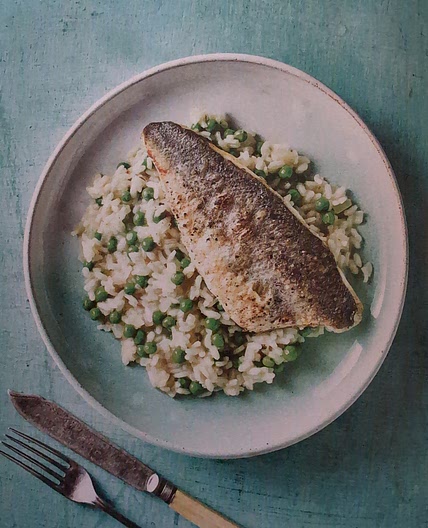 Sea Bass & Miso Risotto