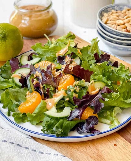 Mandarin Orange Salad with Thai Crunch Salad Dressing